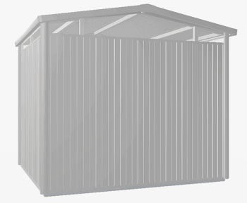 Biohort Záhradný domček BIOHORT Panorama P3 duo 273 × 238 cm (strieborná metalíza)