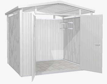 Biohort Záhradný domček BIOHORT Panorama P3 duo 273 × 238 cm (strieborná metalíza)