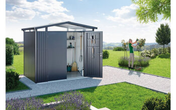 Biohort Záhradný domček BIOHORT Panorama P3 duo 273 × 238 cm (tmavo šedá metalíza)