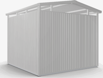 Biohort Záhradný domček BIOHORT Panorama P4 - 273 × 278 cm (strieborná metalíza)