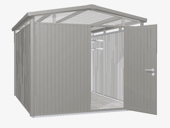 Biohort Záhradný domček BIOHORT Panorama P5 - 273 × 318 cm (sivá kremeň metalíza)