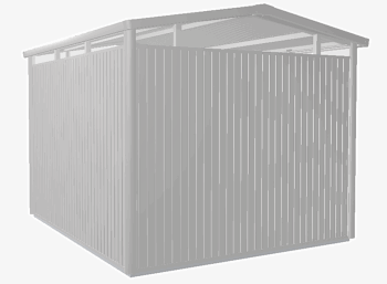 Biohort Záhradný domček BIOHORT Panorama P5 - 273 × 318 cm (strieborná metalíza)