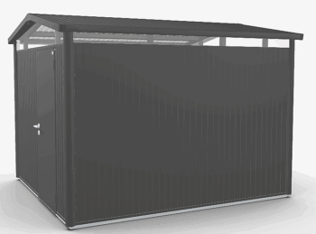 Biohort Záhradný domček BIOHORT Panorama P5 - 273 × 318 cm (tmavo šedá metalíza)