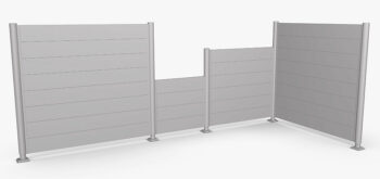 Biohort Zástena na ochranu súkromia 135 cm (strieborná metalíza) - rôzne dĺžky dĺžka 200 cm