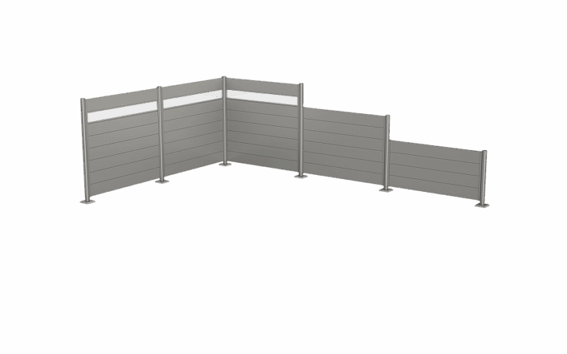 Biohort Zástena na ochranu súkromia akryl 180 cm (sivá kremeň metalíza) - rôzne dĺžky dĺžka 150 cm Biohort Zástena na ochranu súkromia akryl 180 cm (sivá kremeň metalíza) - rôzne dĺžky dĺžka 150 cm