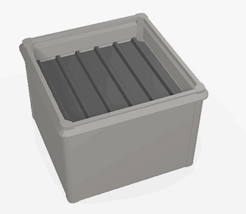Biohort Zvýšený truhlík na zeleninu 1 x 1 (sivý kremeň metalíza) 1 x 1 (2 krabice)