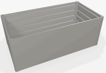 Biohort Zvýšený truhlík na zeleninu 2 x 1 (sivý kremeň metalíza) 2 x 1 (2 krabice)