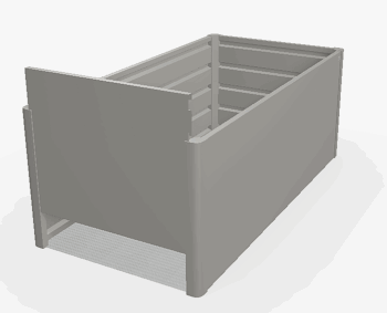 Biohort Zvýšený truhlík na zeleninu 2 x 1 (tmavo sivá metalíza) 2 x 1 (2 krabice)