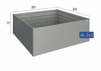 Biohort Zvýšený truhlík na zeleninu 2 x 2 (tmavo sivá metalíza) 2 x 2 (2 krabice)