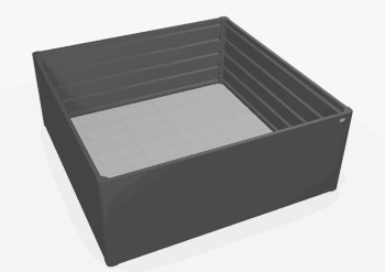 Biohort Zvýšený truhlík na zeleninu 2 x 2 (tmavo sivá metalíza) 2 x 2 (2 krabice)