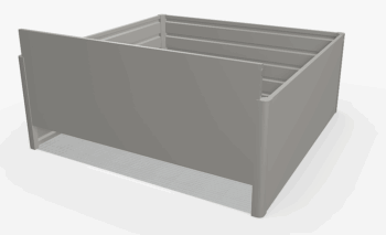 Biohort Zvýšený truhlík na zeleninu 2 x 2 (tmavo sivá metalíza) 2 x 2 (2 krabice)