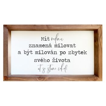 Bohemia Gifts Dekoračný obrázok - Mít rodinu, 20 x 35 cm
