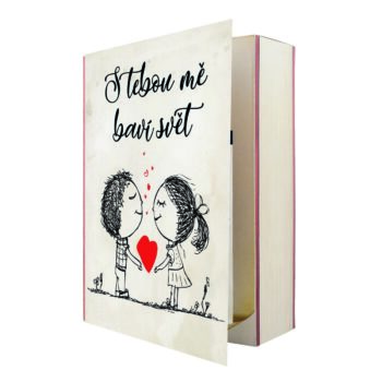 Bohemia Gifts Kozmetická súprava kniha - - S tebou mě baví svět