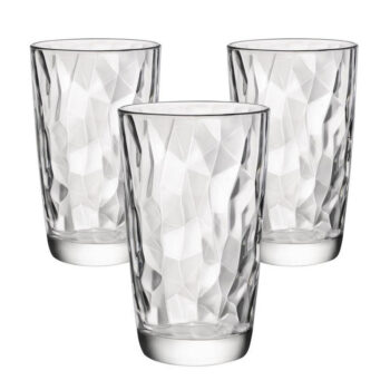Bormioli Rocco 3-dielna sada pohárov na long drink Diamond