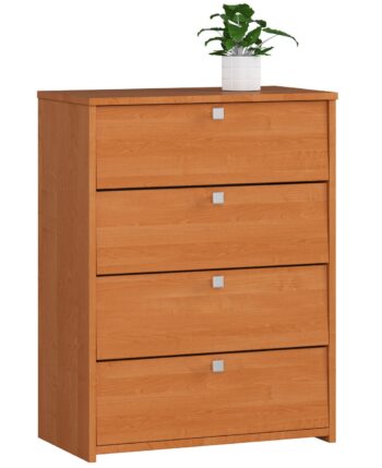JASMÍNA60 - Elegantný botník pre vašu predsieň Materiál: Botník JASMÍNA60 je vyrobený z kvalitného a odolného materiálu LTD, čo zaisťuje jeho vysokú odolnosť a dlhú životnosť. Design: Výrazná farba jelša dodáva tomuto botníku prírodný a pokojný vzhľad, ktorý krásne oživí každú predsieň. Vybavenie: strong> Vďaka štyrom výklopným priehradkám ponúka JASMÍNA60 dostatok miesta pre všetky vaše obľúbené topánky, či už sa jedná o športovú obuv, elegantné lodičky alebo pohodlné domáce papuče.  Rozmer: 80 x 60 x 33 cm - kompaktný, ale zároveň priestranný, čo je ideálny pre menšie aj väčšie predsiene. Typ tovaru: Botník - kombinácia praktickosti a moderného dizajnu v jednom. Počet políc: 4 - zaručuje skvelú organizáciu obuvi a ľahký prístup k nej.  Zariaďte svoju predsieň s chuťou a štýlom! Botník JASMÍNA60 je ideálnou voľbou pre každú domácnosť hľadajúcu spojenie funkčnosti a dizajnu.