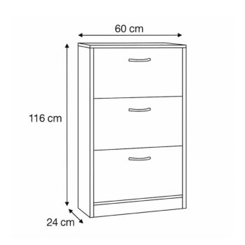 Botník s priehradkami G1016 WT, biela