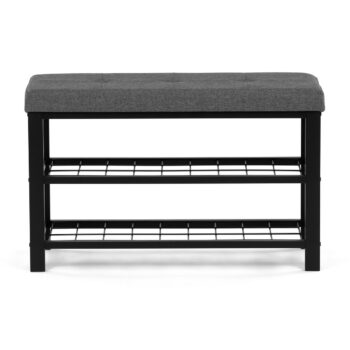 Botník se 2 policemi, šedá