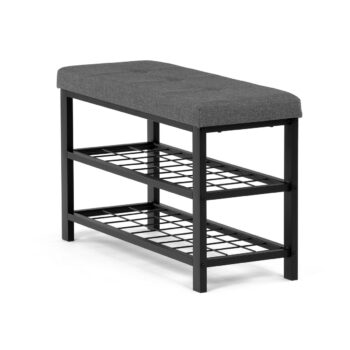 Botník se 2 policemi, šedá