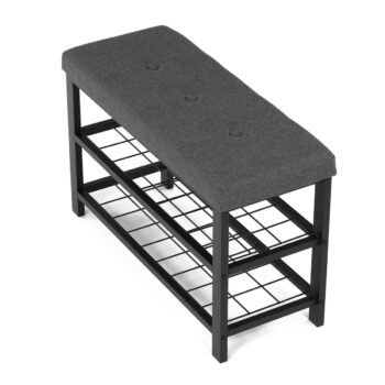 Botník se 2 policemi, šedá