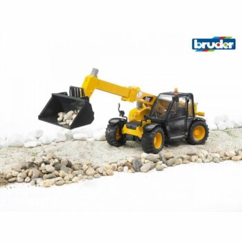 Bruder 02141 CAT nakladač Caterpillar s teleskopickým ramenom, 1:16