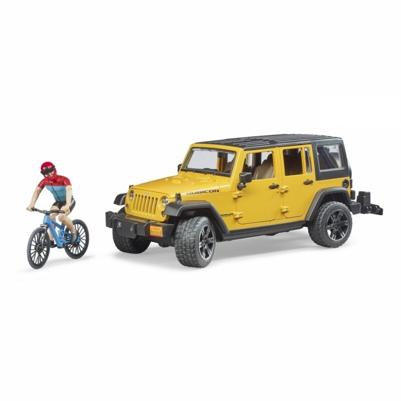 Bruder 2543 jeep Wrangler Rubicon Unlimited s horským bicyklom a cyklistom, 3 ks Bruder 2543 jeep Wrangler Rubicon Unlimited s horským bicyklom a cyklistom, 3 ks