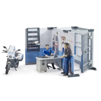 Bruder 62732 BWorld Policajná stanica s motorkou, 1:16