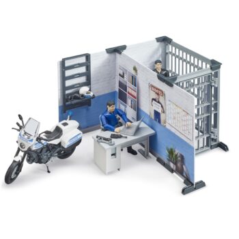 Bruder 62732 BWorld Policajná stanica s motorkou, 1:16