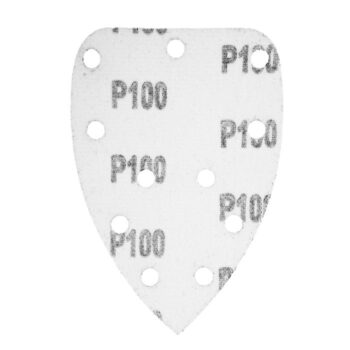 Brúsny papier na suchý zips delta 140 x 140 x 80 mm, K100, 5 ks, s otvormi 54H012 GRAPHITE