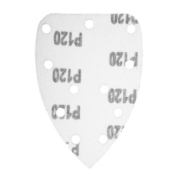 Brúsny papier na suchý zips delta 140 x 140 x 80 mm, K120, 5 ks, s otvormi 54H013 GRAPHITE