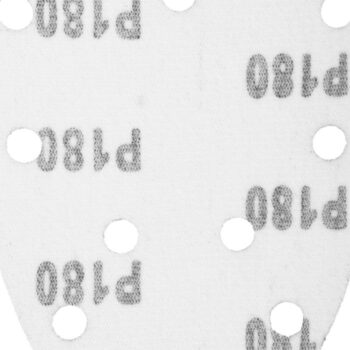 Brúsny papier na suchý zips delta 140 x 140 x 80 mm, K180, 5 ks, s otvormi 54H014 GRAPHITE