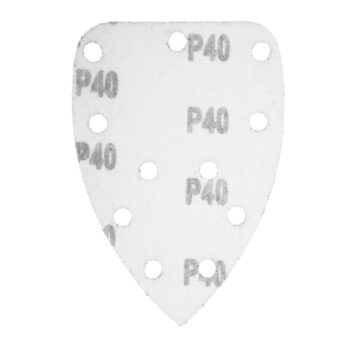 Brúsny papier na suchý zips delta 140 x 140 x 80 mm, K40, 5 ks, s otvormi 54H009 GRAPHITE