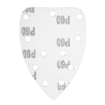 Brúsny papier na suchý zips delta 140 x 140 x 80 mm, K60, 5 ks, s otvormi 54H010 GRAPHITE