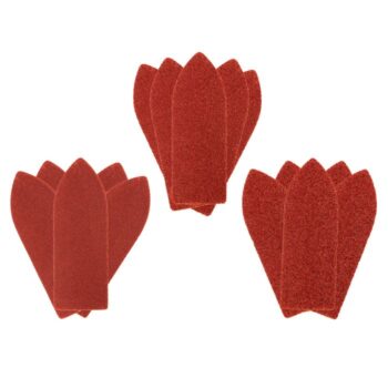 Brúsny papier na suchý zips delta 32 x 92 mm, K60, K100, K180, sada 15ks 54H008 GRAPHITE