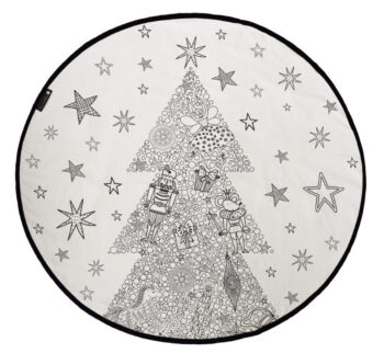 Butter Kings, TRHÁK: KOBEREC - OMAĽOVÁNKY - Nut Cracker, 130x130 (priemer) kruh, biela, detská izba