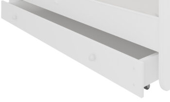 Vyčarujte úsmev na tvárach Vašich ratolestí a spríjemnite im zaspávanie s detskou posteľou s matracom a úložným priestorom CAMI 80x160 cm, ktorá je vyrobená v univerzálnom bielom prevedení. Vyrobená je z kvalitnej laminovanej DTD, čo zaručuje jej stabilitu a odolnosť a kraje postele sú ukončené…