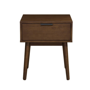 Nočný stolík CASSINA je skvelým riešením pre spálne zariadené v retro, vintage alebo škandinávskom štýle. Má jednoduchý dizajn, no disponuje praktickou zásuvkou a odkladacou plochou, kde si môžete uložiť veci, ktoré chcete mať počas spánku po ruke. Materiál použitý na jeho výrobu je MDF…