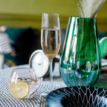 KONDELA Celeste Typ 1 pohár na šampanské (6 ks) 280 ml svetloružová – Obrázok 11