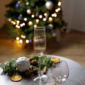 KONDELA Celeste Typ 1 pohár na šampanské (6 ks) 280 ml svetloružová – Obrázok 5