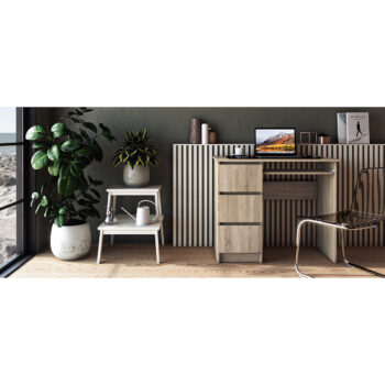 Veľmi praktický PC stolík menších rozmerov CELITA, je pohodlným pomocníkom v menšej pracovni alebo študentskej izbe. Nenáročný používateľ ocení jednu vysúvaciu poličku na klávesnicu, a tri bočné zásuvky poháňané valčkovými koľajničkami, ktoré zabezpečia uschovanie všetkých potrebných dokumentov…