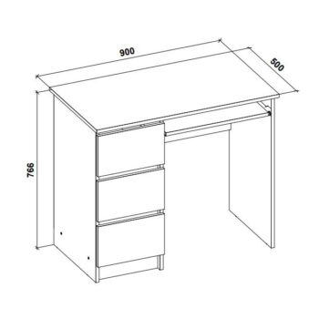 Veľmi praktický PC stolík menších rozmerov CELITA, je pohodlným pomocníkom v menšej pracovni alebo študentskej izbe. Nenáročný používateľ ocení jednu vysúvaciu poličku na klávesnicu, a tri bočné zásuvky poháňané valčekovými koľajničkami, ktoré zabezpečia uschovanie všetkých potrebných dokumentov…
