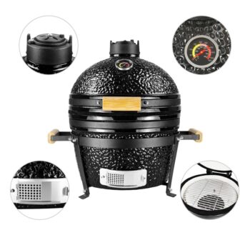 Kvalitné spracovanie, použitý materiál a množstvo funkcií sú superlatívy, ktorými sa vyznačuje čierny keramický gril na drevené uhlie v štýle Kamado CER CL – 16T. Je ideálny pre milovníkov grilovania, ktorí ocenia precíznu reguláciu teploty a rovnomerné…