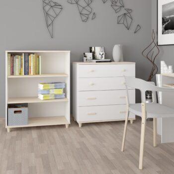 Detský nábytok CHILD je vhodný ako do detskej, tak aj študentskej izby. Je v modernom a dizajnovom prevedení. Nábytok CHILD je charakteristický nízkymi nožičkami, eleganciou a moderným prevedením.Regál je vyrobený z kvalitných LTD dosiek, ktoré sú nenáročné na údržbu. Regál disponuje dvomi otvorenými policamiFarebné prevedenie: biela, akácia.Rozmery:šírka: 80 cmvýška: 100 cmhĺbka: 40 cmDodávame v demontovanom stave.  