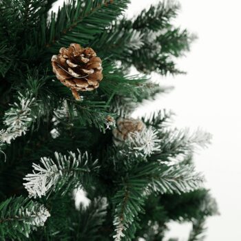 Vianočný stromček Christmas Typ 4 s výškou 180 cm je ideálnym doplnkom pre váš interiér počas sviatočného obdobia. Tento moderný stromček v zelenom prevedení prinesie do vášho domova autentickú atmosféru Vianoc, pričom jeho husté ihličie s imitáciou snehu a dekoratívnymi šiškami…