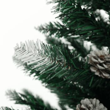 Vianočný stromček Christmas Typ 4 s výškou 180 cm je ideálnym doplnkom pre váš interiér počas sviatočného obdobia. Tento moderný stromček v zelenom prevedení prinesie do vášho domova autentickú atmosféru Vianoc, pričom jeho husté ihličie s imitáciou snehu a dekoratívnymi šiškami…