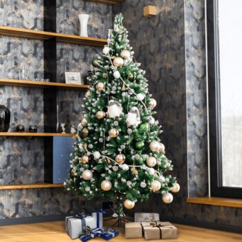 Vianočný stromček Christmas Typ 4 s výškou 220 cm je ideálnym doplnkom pre váš interiér počas sviatočného obdobia. Tento moderný stromček v zelenom prevedení prinesie do vášho domova autentickú atmosféru Vianoc, pričom jeho husté ihličie s imitáciou snehu a dekoratívnymi šiškami…