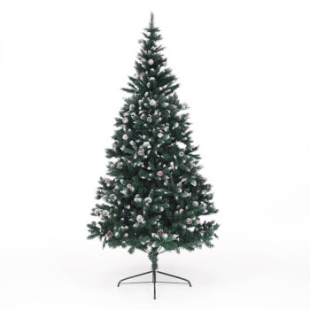 Vianočný stromček Christmas Typ 4 s výškou 220 cm je ideálnym doplnkom pre váš interiér počas sviatočného obdobia. Tento moderný stromček v zelenom prevedení prinesie do vášho domova autentickú atmosféru Vianoc, pričom jeho husté ihličie s imitáciou snehu a dekoratívnymi šiškami…