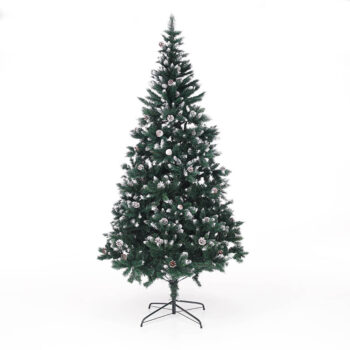 Vianočný stromček Christmas Typ 4 s výškou 220 cm je ideálnym doplnkom pre váš interiér počas sviatočného obdobia. Tento moderný stromček v zelenom prevedení prinesie do vášho domova autentickú atmosféru Vianoc, pričom jeho husté ihličie s imitáciou snehu a dekoratívnymi šiškami…