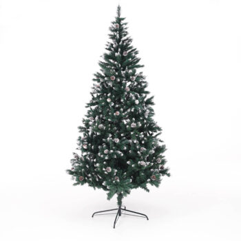 Vianočný stromček Christmas Typ 4 s výškou 220 cm je ideálnym doplnkom pre váš interiér počas sviatočného obdobia. Tento moderný stromček v zelenom prevedení prinesie do vášho domova autentickú atmosféru Vianoc, pričom jeho husté ihličie s imitáciou snehu a dekoratívnymi šiškami…
