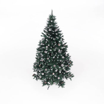 Vianočný stromček Christmas Typ 4 s výškou 220 cm je ideálnym doplnkom pre váš interiér počas sviatočného obdobia. Tento moderný stromček v zelenom prevedení prinesie do vášho domova autentickú atmosféru Vianoc, pričom jeho husté ihličie s imitáciou snehu a dekoratívnymi šiškami…