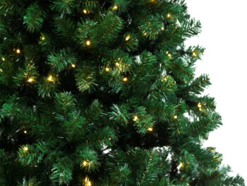 Vianočný stromček s osvetlením Christmas Typ 5 LED450 je ideálnym doplnkom pre vašu sviatočnú výzdobu. Tento moderný stromček v zelenej farbe prinesie do vášho interiéru atmosféru pravých Vianoc. S výškou 220 cm a šírkou 120 cm sa stane dominantným prvkom vašej obývačky či iného priestoru.